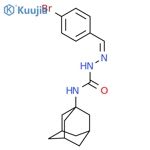 3-(adamantan-1-yl)-1-(Z)-(4-bromophenyl)methylideneaminourea structure