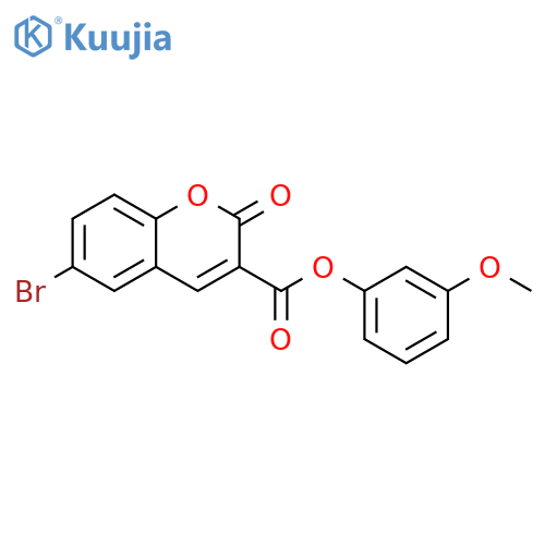3-methoxyphenyl 6-bromo-2-oxo-2H-chromene-3-carboxylate structure
