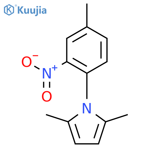 1H-Pyrrole,2,5-dimethyl-1-(4-methyl-2-nitrophenyl)- structure