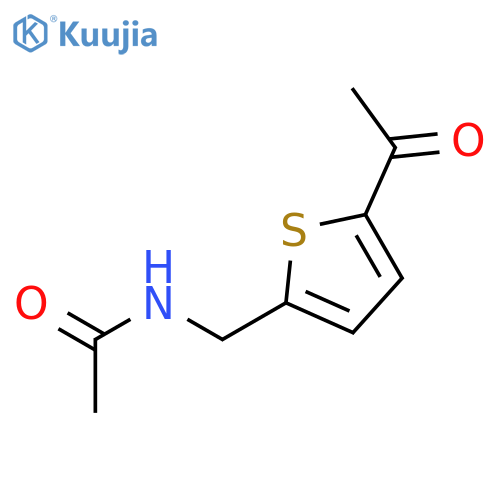 N-[(5-acetylthiophen-2-yl)methyl]acetamide structure