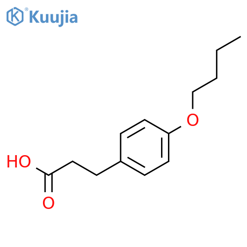 3-(4-Butoxyphenyl)propanoic acid structure