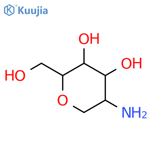 D-Glucitol,2-amino-1,5-anhydro-2-deoxy- structure