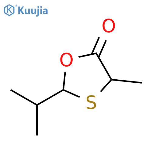 1,3-Oxathiolan-5-one,4-methyl-2-(1-methylethyl)-(9CI) structure