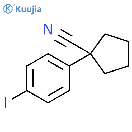 1-(4-Iodophenyl)cyclopentanecarbonitrile structure