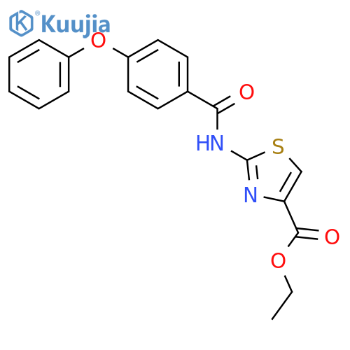 ethyl 2-(4-phenoxybenzamido)-1,3-thiazole-4-carboxylate structure