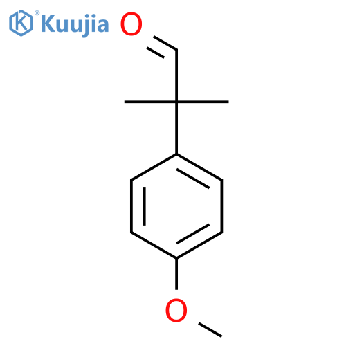 2-(4-methoxyphenyl)-2-methylpropanal structure