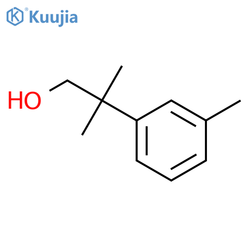 2-methyl-2-(3-methylphenyl)propan-1-ol structure