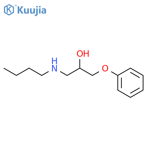 n-(3-phenoxy-2-hydroxypropyl)-butylamine structure