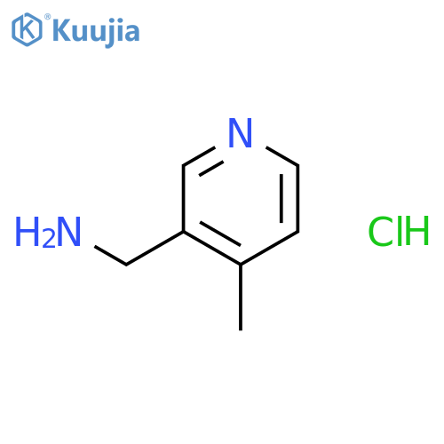 (4-methyl-3-pyridyl)methanamine;hydrochloride structure