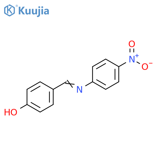 Phenol, 4-[[(4-nitrophenyl)imino]methyl]- structure
