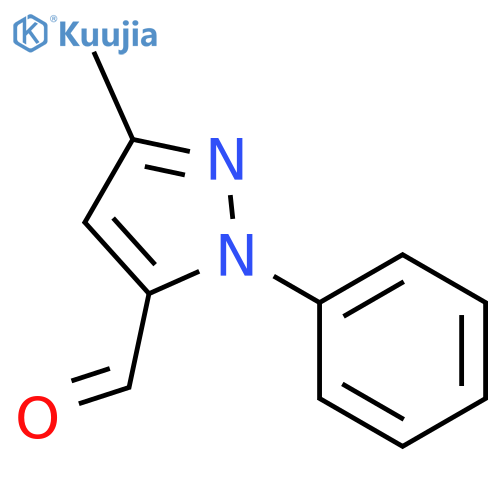 1H-Pyrazole-5-carboxaldehyde, 3-methyl-1-phenyl- structure