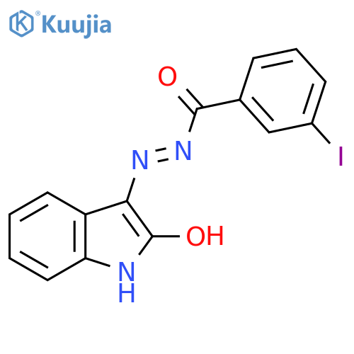 3-iodo-N'-(3E)-2-oxo-2,3-dihydro-1H-indol-3-ylidenebenzohydrazide structure