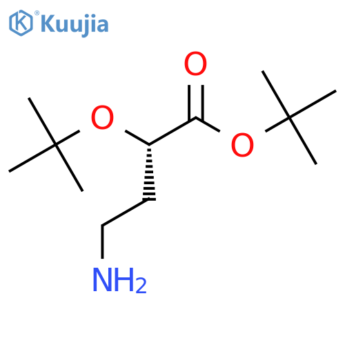 tert-butyl (2S)-4-amino-2-(tert-butoxy)butanoate structure