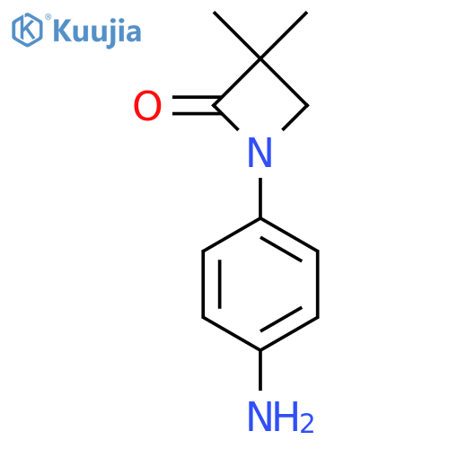 1-(4-Aminophenyl)-3,3-dimethylazetidin-2-one structure