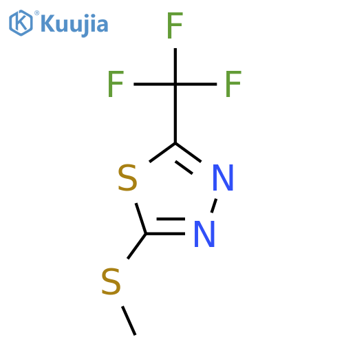 2-(Methylthio)-5-(trifluoromethyl)-1,3,4-thiadiazole structure