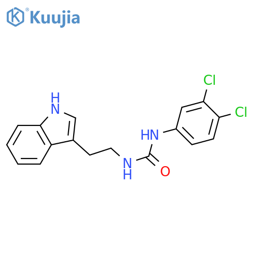 1-(3,4-dichlorophenyl)-3-[2-(1H-indol-3-yl)ethyl]urea structure