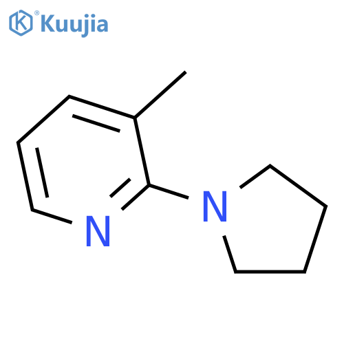 3-methyl-2-(pyrrolidin-1-yl)pyridine structure