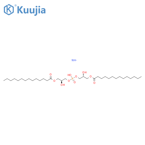 bis(monomyristoylglycero)phosphate (S,R Isomer) (ammonium salt) structure
