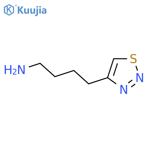 4-(1,2,3-thiadiazol-4-yl)butan-1-amine structure