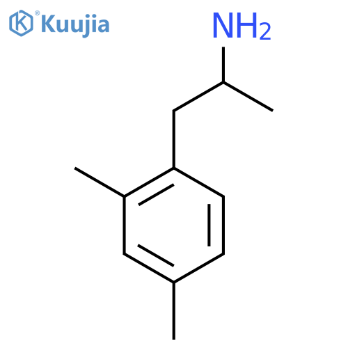 Benzeneethanamine, α,2,4-trimethyl- structure