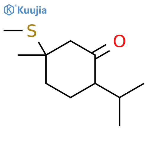 1-(methylthio)-p-menthan-3-one structure