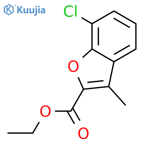 Ethyl 7-Chloro-3-Methyl-1-Benzofuran-2-Carboxylate structure