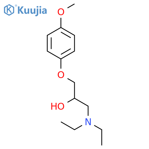 1-(diethylamino)-3-(4-methoxyphenoxy)propan-2-ol structure