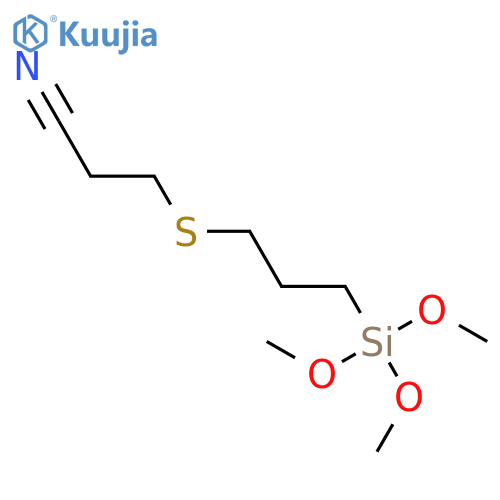 Propanenitrile, 3-[[3-(trimethoxysilyl)propyl]thio]- structure
