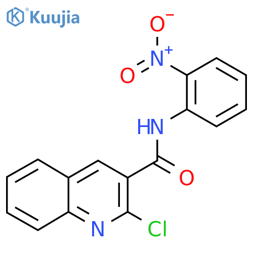 2-chloro-N-(2-nitrophenyl)quinoline-3-carboxamide structure