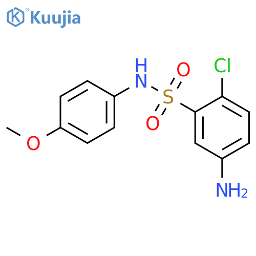 5-Amino-2-chloro-N-(4-methoxy-phenyl)-benzenesulfonamide structure