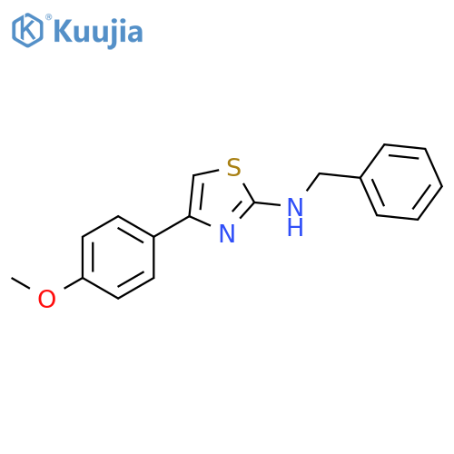 2-Thiazolamine, 4-(4-methoxyphenyl)-N-(phenylmethyl)- structure