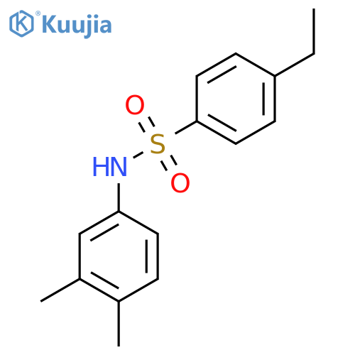 N-(3,4-dimethylphenyl)-4-ethylbenzene-1-sulfonamide structure