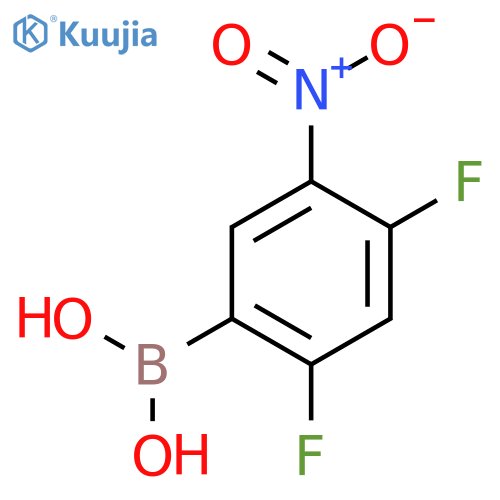 2,4-Difluoro-5-nitrophenylboronic acid structure