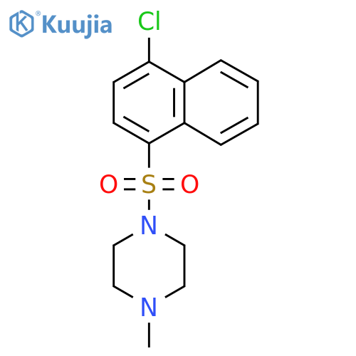 1-(4-chloronaphthalen-1-yl)sulfonyl-4-methylpiperazine structure