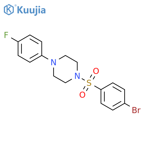 1-(4-Bromo-benzenesulfonyl)-4-(4-fluoro-phenyl)-piperazine structure