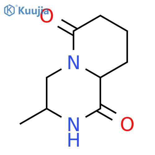 2H-Pyrido[1,2-a]pyrazine-1,6-dione,hexahydro-3-methyl- structure