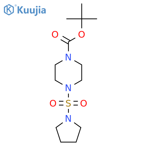 Tert-butyl 4-(pyrrolidine-1-sulfonyl)piperazine-1-carboxylate structure