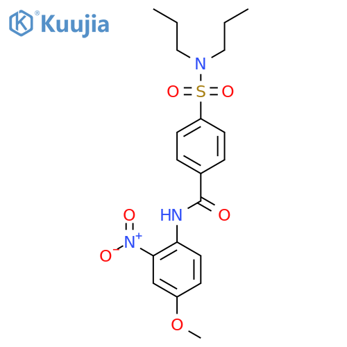 4-(dipropylsulfamoyl)-N-(4-methoxy-2-nitrophenyl)benzamide structure