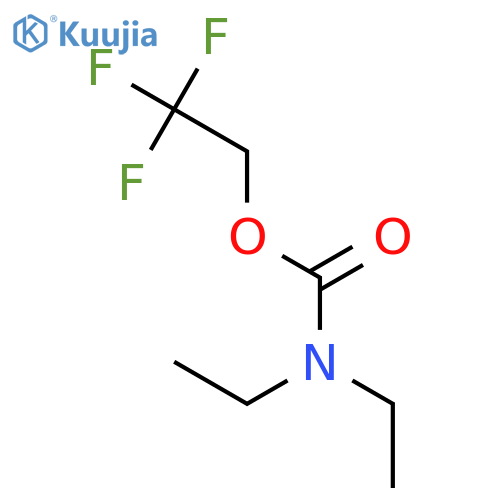 Carbamic acid, diethyl-, 2,2,2-trifluoroethyl ester structure