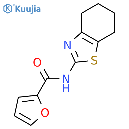 N-(4,5,6,7-tetrahydro-1,3-benzothiazol-2-yl)furan-2-carboxamide structure