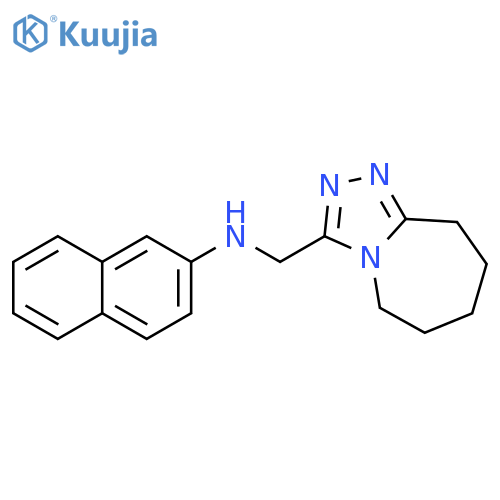 5H-1,2,4-Triazolo[4,3-a]azepine-3-methanamine, 6,7,8,9-tetrahydro-N-2-naphthalenyl- structure