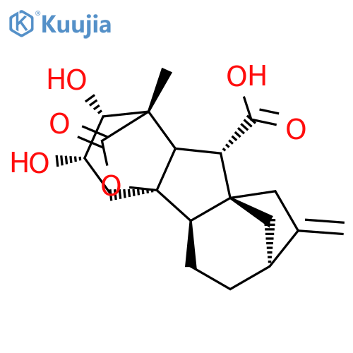 (1S,2R,3S,4aR,4bR,7R,9aR,10S,10aR)-2,3-dihydroxy-1-methyl-8-methylidene-13-oxododecahydro-4a,1-(epoxymethano)-7,9a-methanobenzo[a]azulene-10-carboxylic acid structure