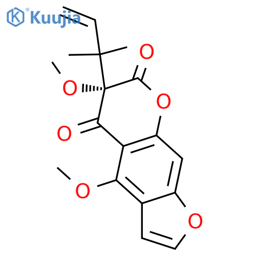 3,5-Dimethoxy-3-(1,1-dimethylprop-2-enyl)-3,4-dihydropsoralen-4-one structure