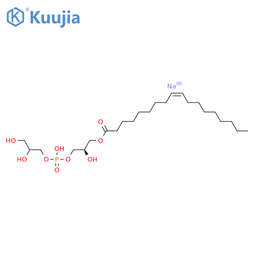1-oleoyl-2-hydroxy-sn-glycero-3-phospho-(1'-rac-glycerol) (sodium salt) structure