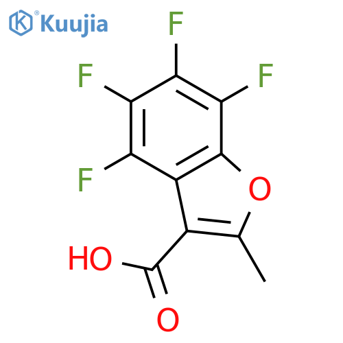 4,5,6,7-Tetrafluoro-2-methyl-1-benzofuran-3-carboxylic Acid structure
