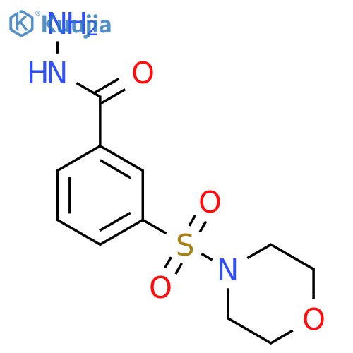 3-(morpholine-4-sulfonyl)benzohydrazide structure
