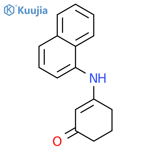 3-(1-Naphthylamino)cyclohex-2-en-1-one structure