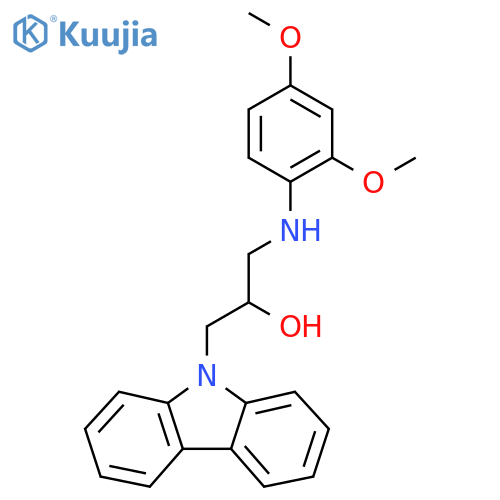1-(9H-carbazol-9-yl)-3-(2,4-dimethoxyphenyl)aminopropan-2-ol structure