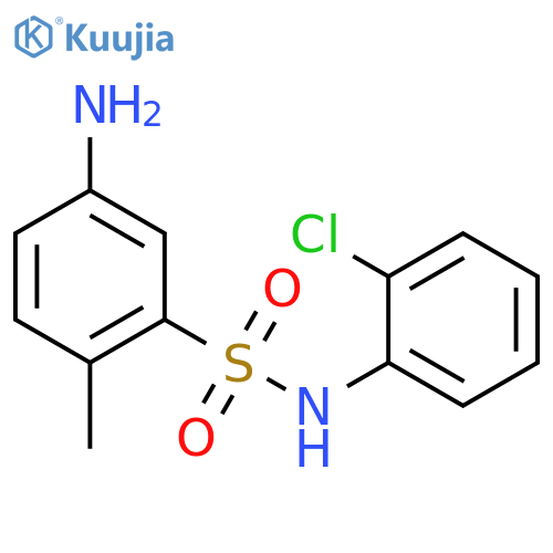 5-Amino-N-(2-chlorophenyl)-2-methylbenzene-1-sulfonamide structure