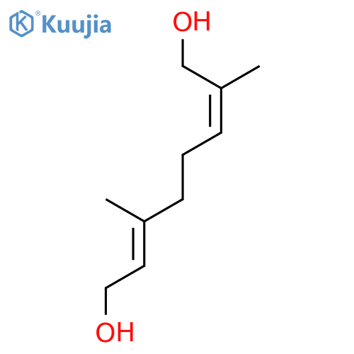 2,6-Octadiene-1,8-diol, 2,6-dimethyl-, (Z,E)- structure